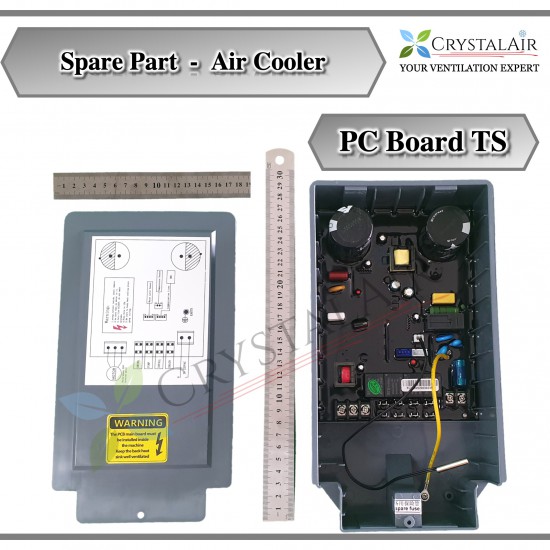 Spare Part CrystalAir 1.5kW PC Board TS for Fixed Type Evaporative  Air Cooler